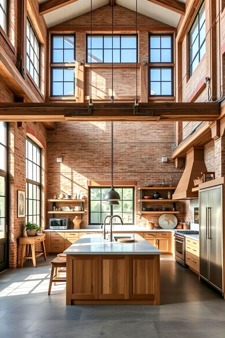 Italian Loft Style Living Kitchen - 24 Italian Kitchen Design Ideas