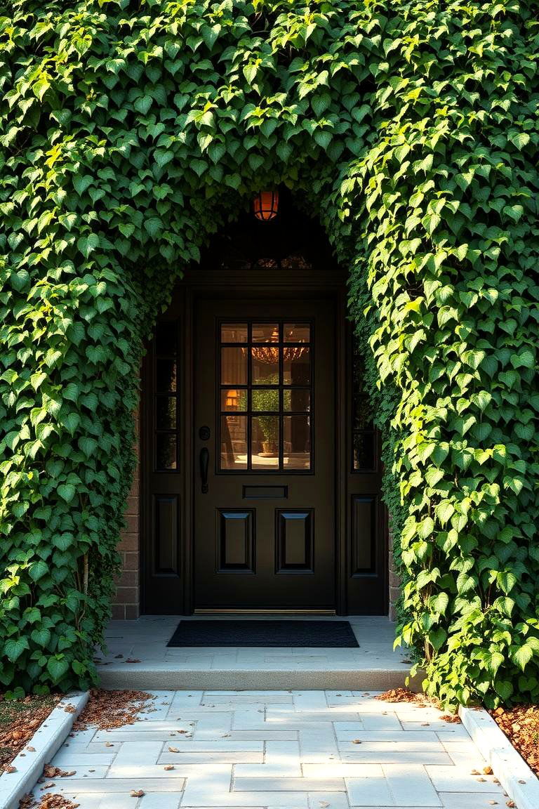 Ivy Clad Front Entry - 24 Green Front Door Ideas