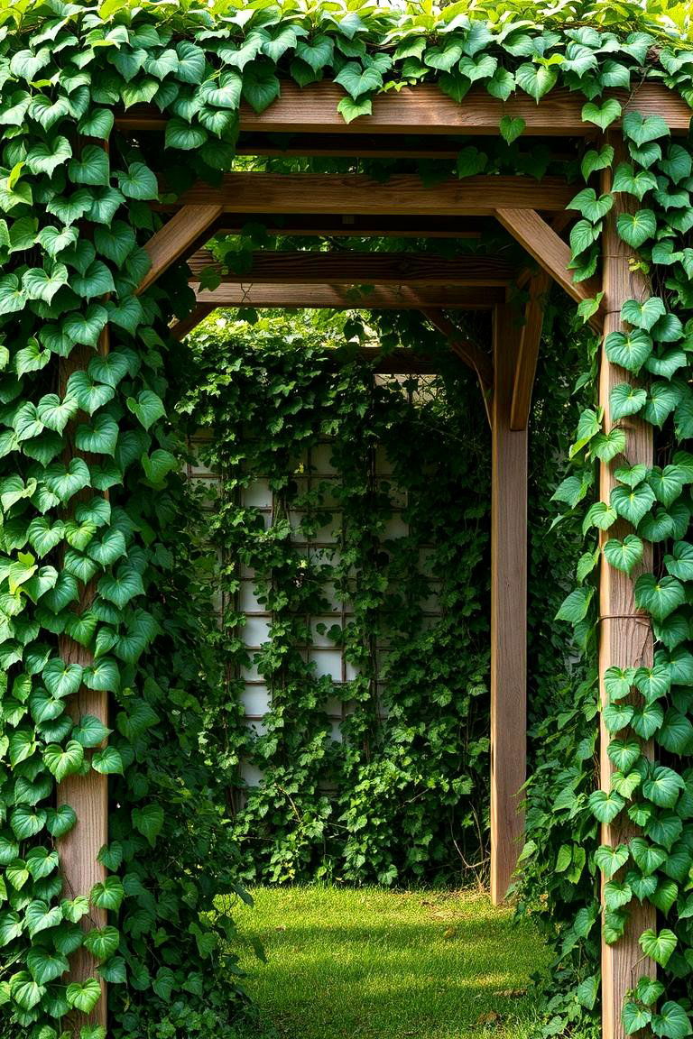 Ivy Covered Trellis - 24 Trellis Ideas