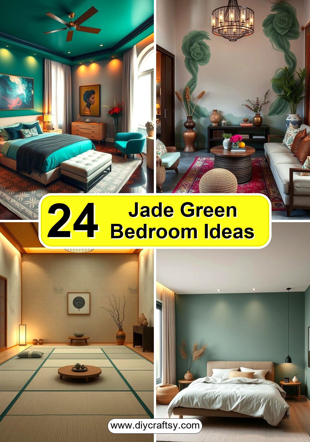 Jade Green Bedroom Ideas