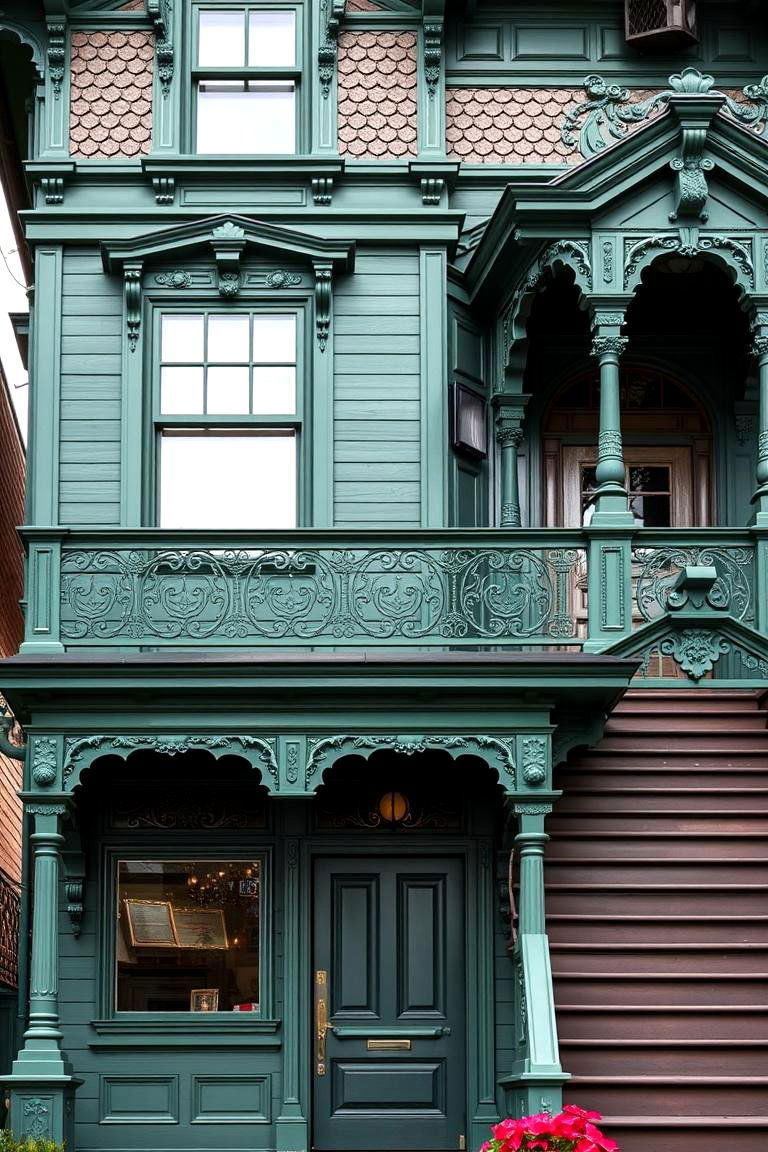 Jade Jewel - 24 Green Victorian House Colors