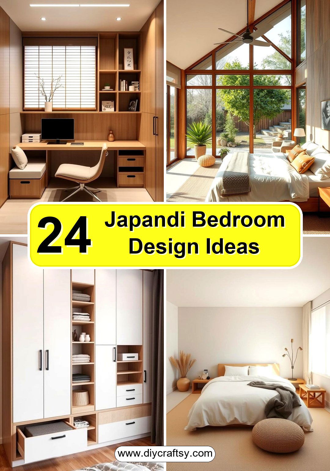 Japandi Bedroom Design Ideas