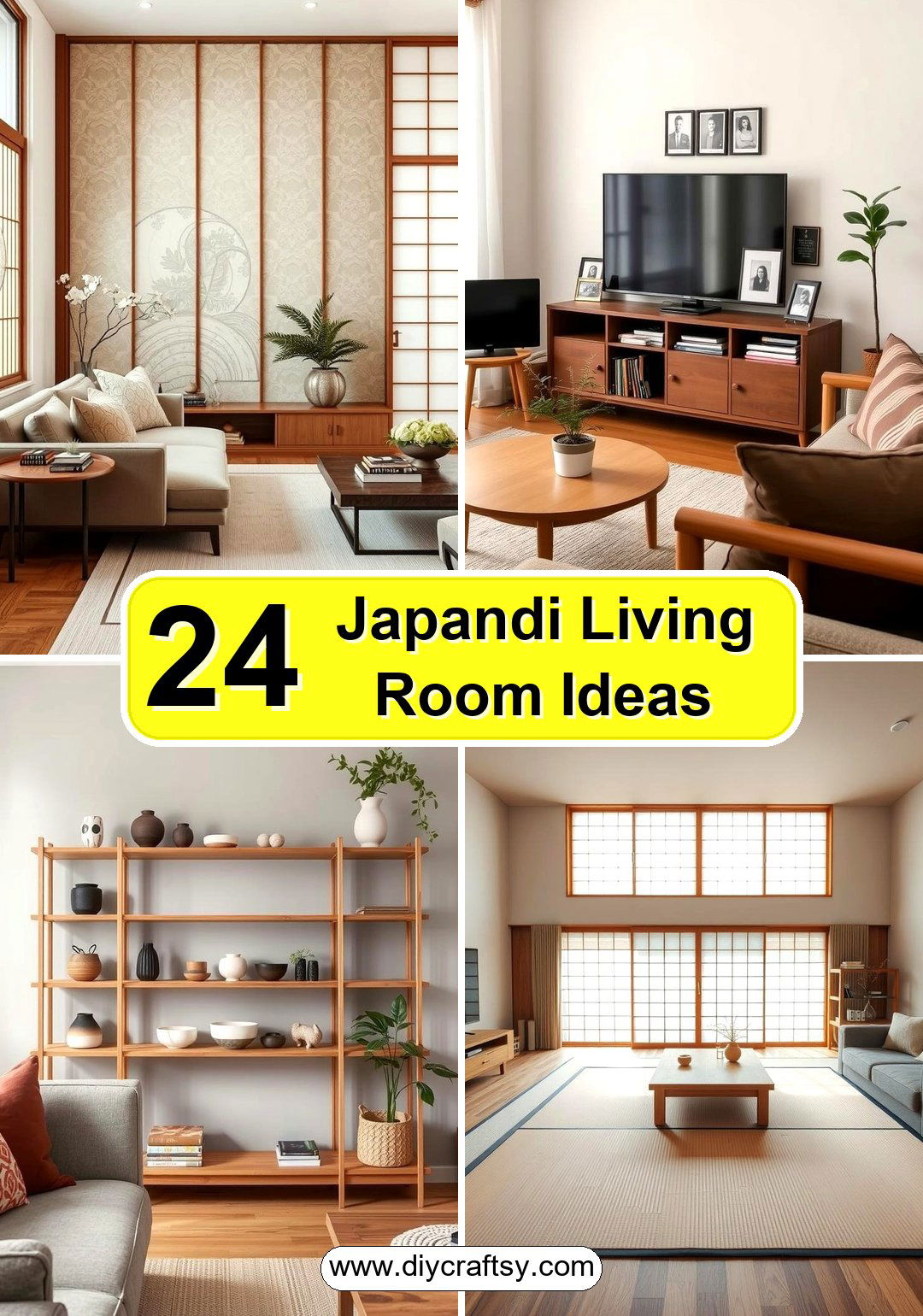 Japandi Living Room Ideas