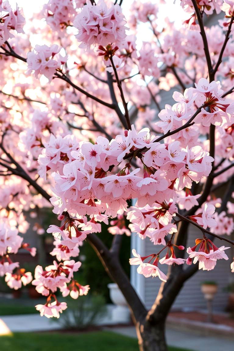 Japanese Cherry Blossom - 24 Small Trees for Front Yard