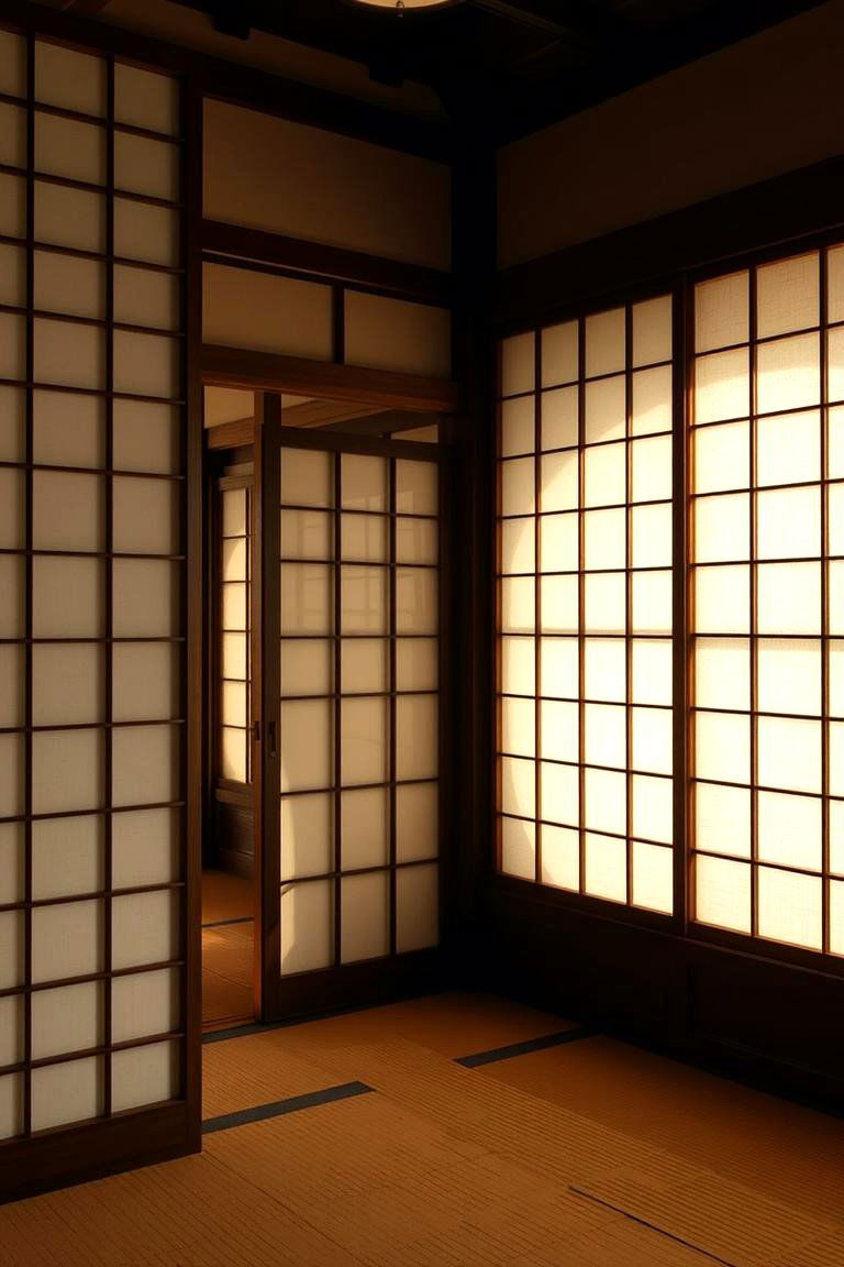 Japanese Shoji Screens - 24 Asian Living Room Ideas