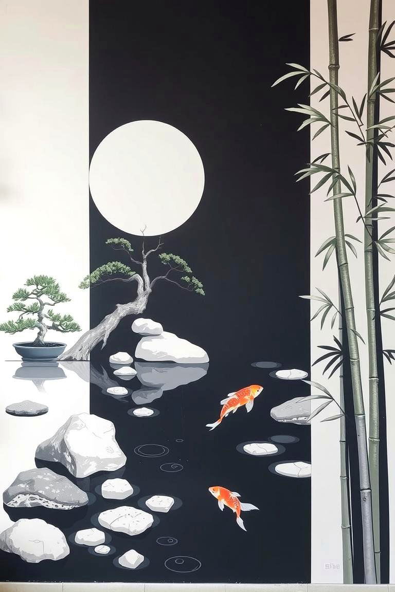 Japanese Zen Garden Mural - 24 Garden Mural Ideas