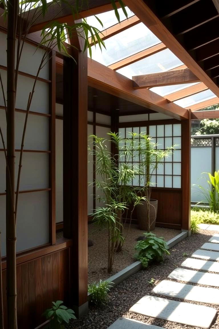 Japanese Zen Greenhouse - 24 Corner Greenhouse Ideas