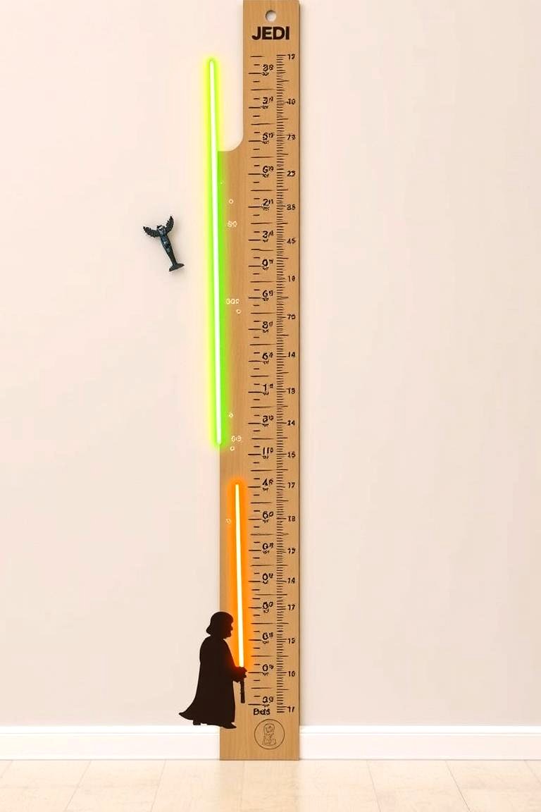 Jedi Inspired Growth Chart - 24 Star Wars Nursery Ideas