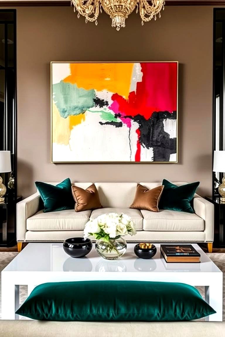 Jewel Toned Color Palette - 24 Glam Living Room Ideas