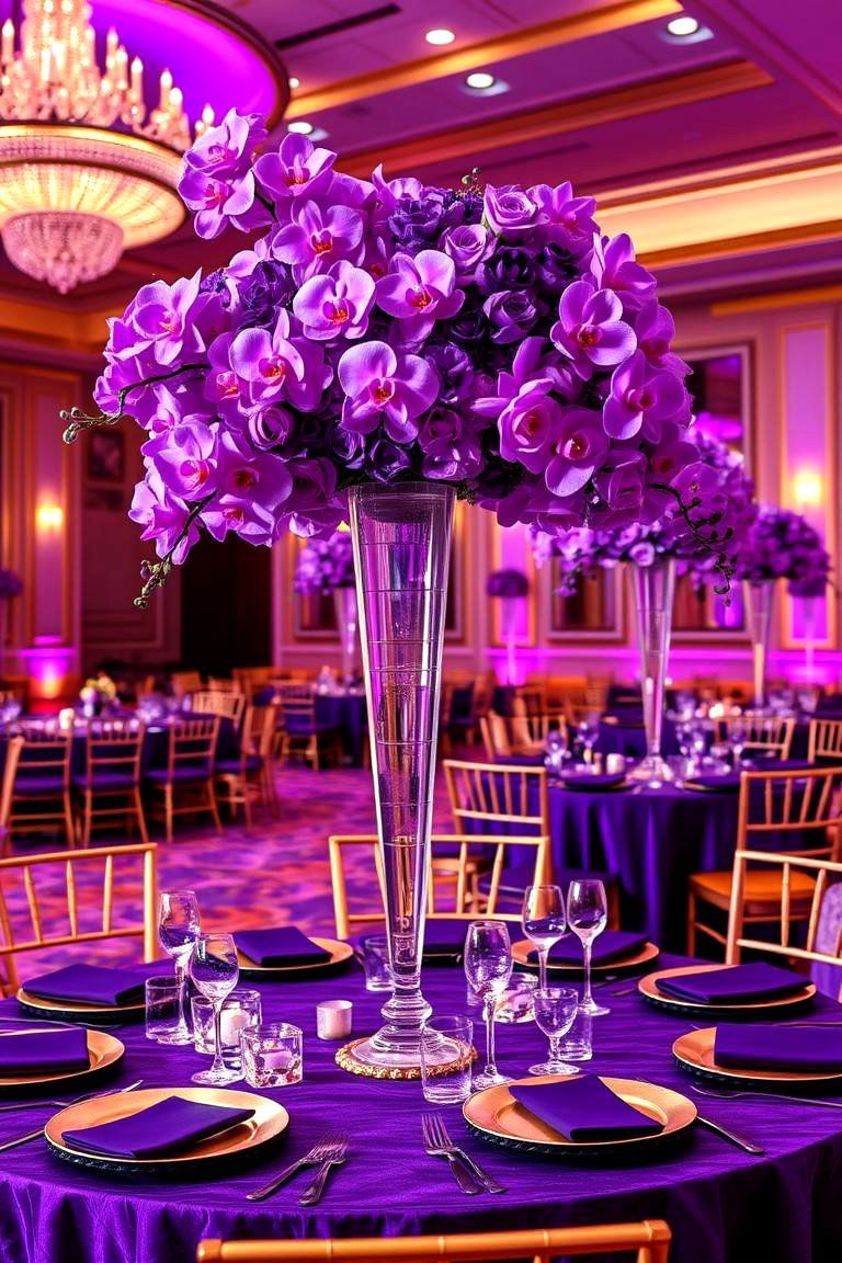 Jewel Toned Purple - 24 Purple Wedding Theme Ideas