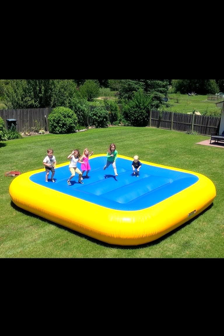 Jumping Pillow - 24 Backyard Playground Ideas