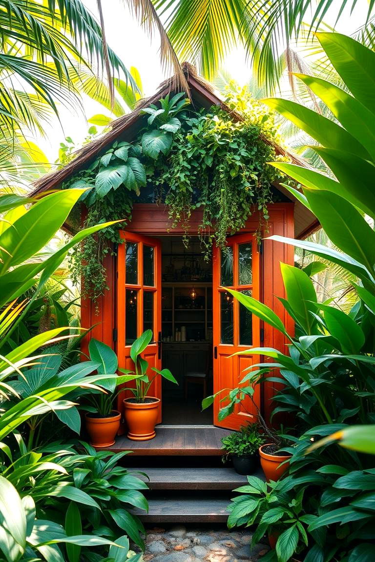 Jungle Escape Outhouse - 24 Outhouse Design Ideas