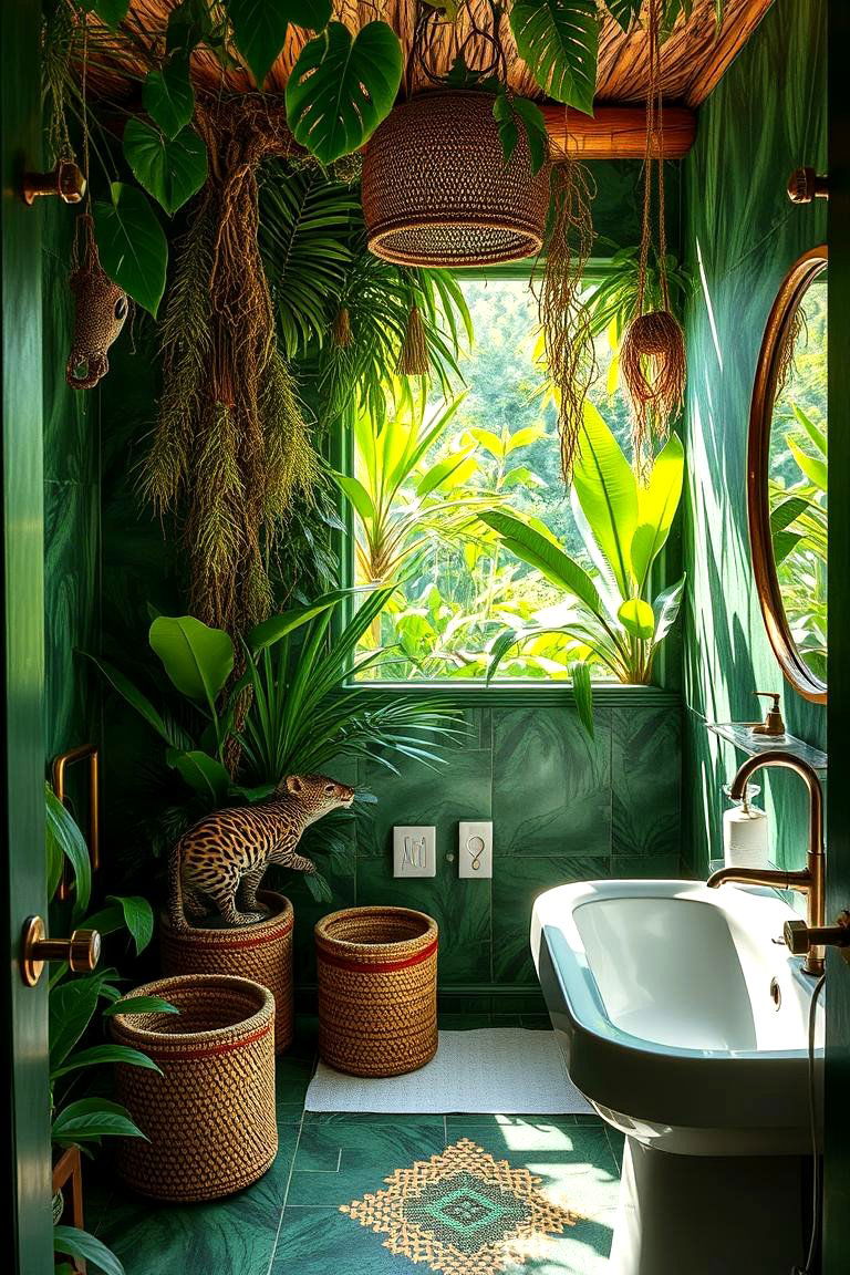 Jungle Safari Bathroom - 24 Boy Bathroom Ideas