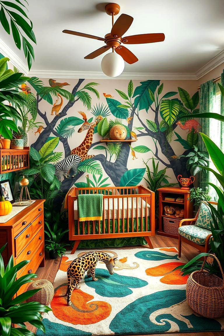 Jungle Safari Nursery - 24 Nature Themed Nursery Ideas