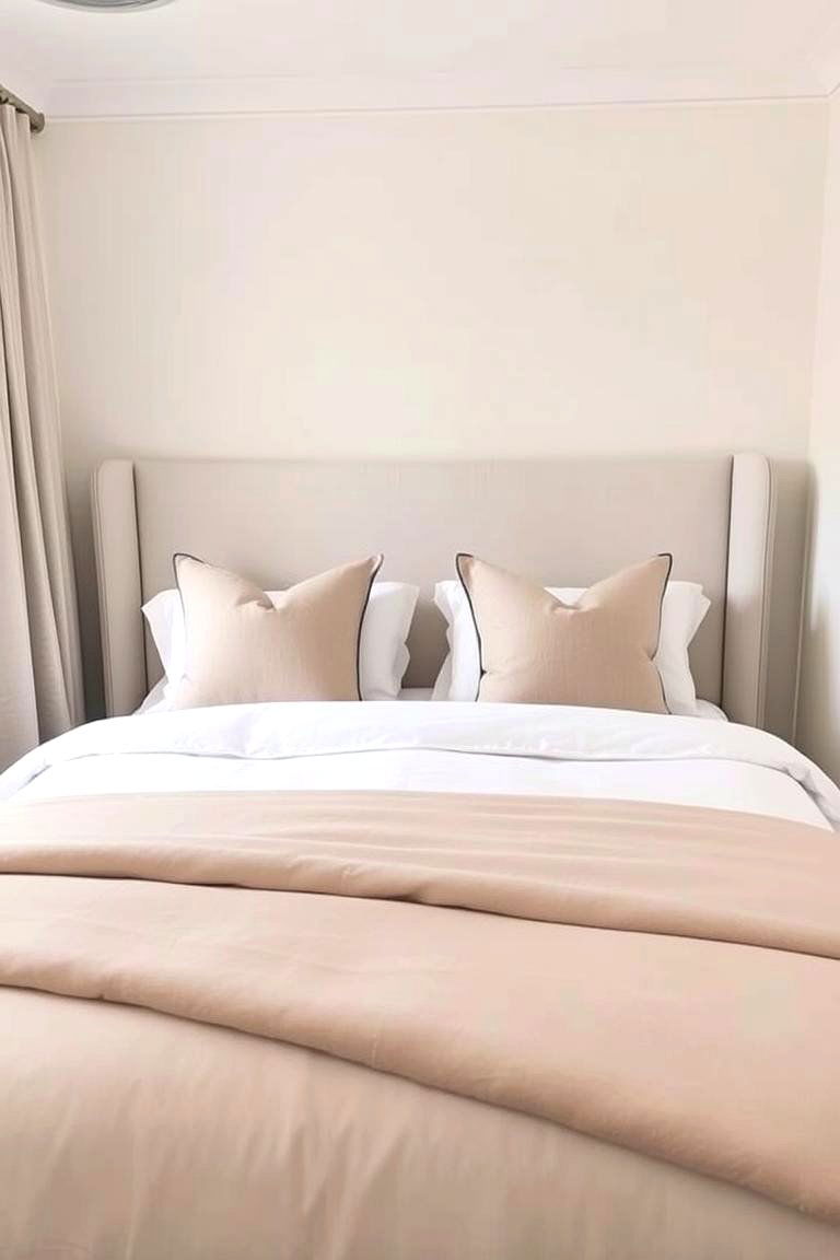 Keep Bedding Simple and Elegant - 24 Small Guest Bedroom Ideas