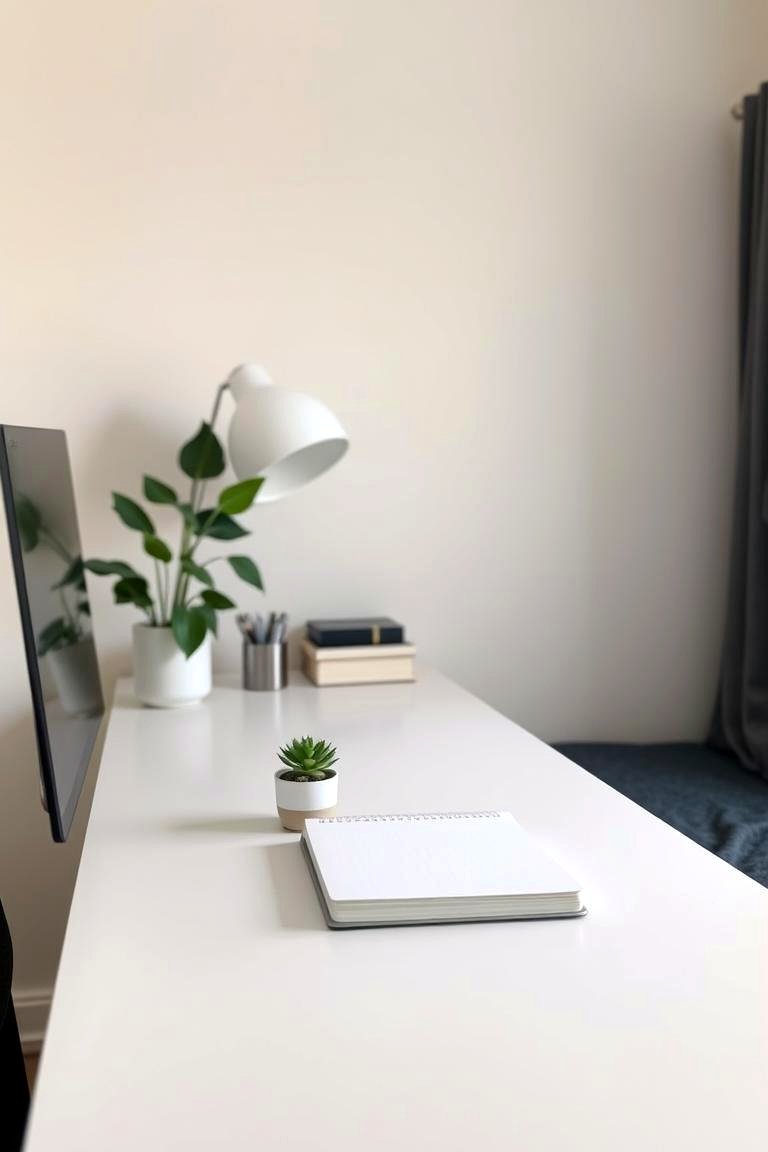 Keep Decor Minimal and Intentional - 24 Minimalist Dorm Room Ideas