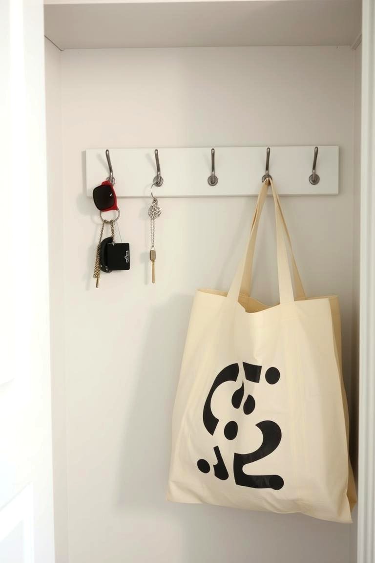 Keep Essential Grab and Go Items Accessible - 24 Hall Closet Organization Ideas