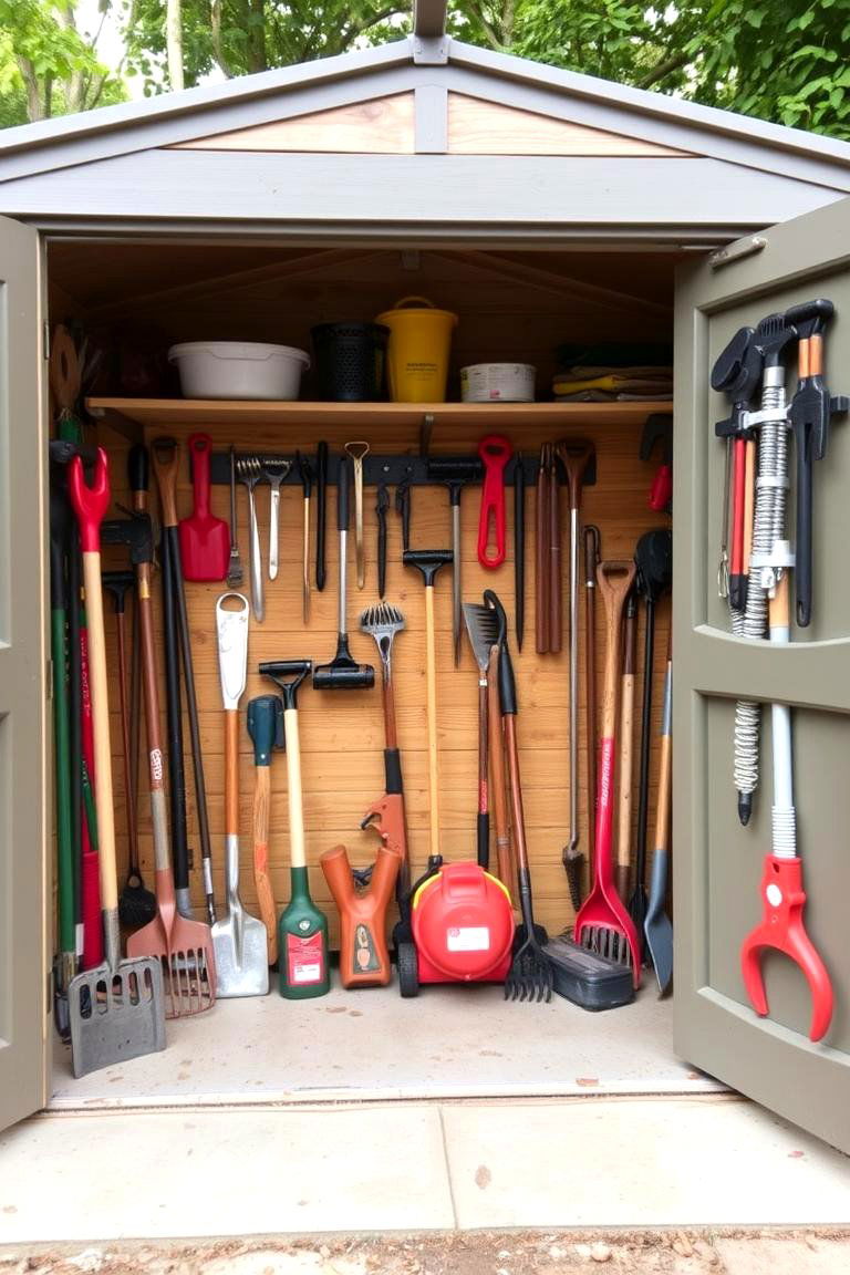 Keep Tools Organized in a Traditional Tool Shed - 24 Garden Shed Ideas