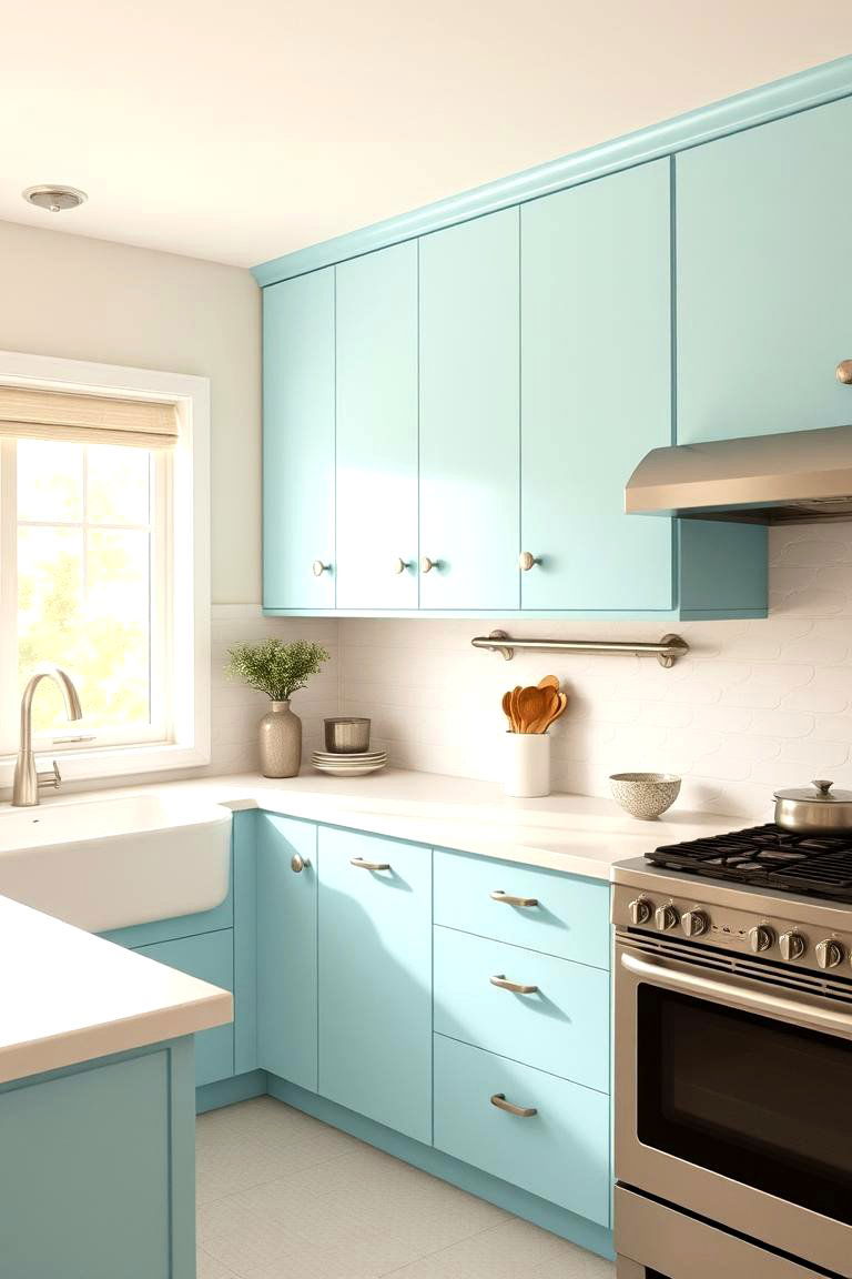 Keep Window Treatments Simple - 24 Mid-century Modern Kitchen Ideas