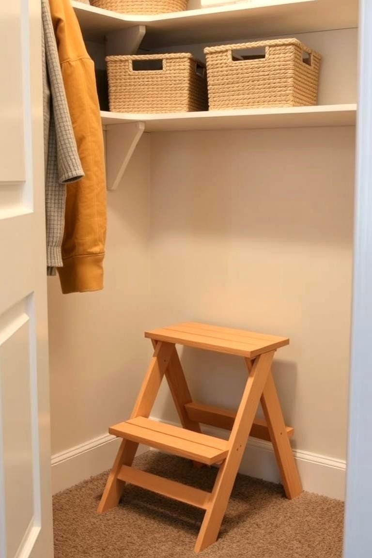 Keep a Small Step Stool Handy - 24 Small Closet Storage Ideas