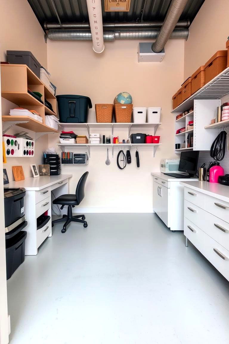 Keep the Floor Clear - 24 Small Craft Room Ideas