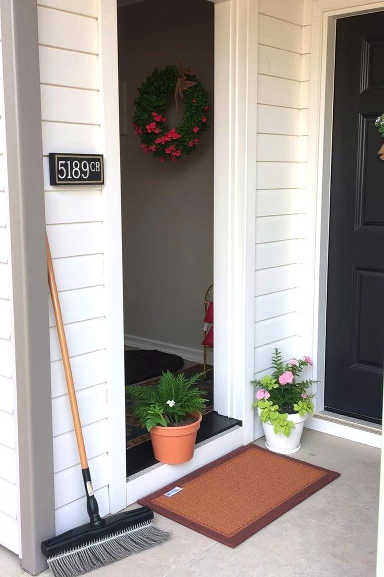 Keep the Porch Tidy and Clutter Free for Appeal - 24 Small Front Porch Ideas