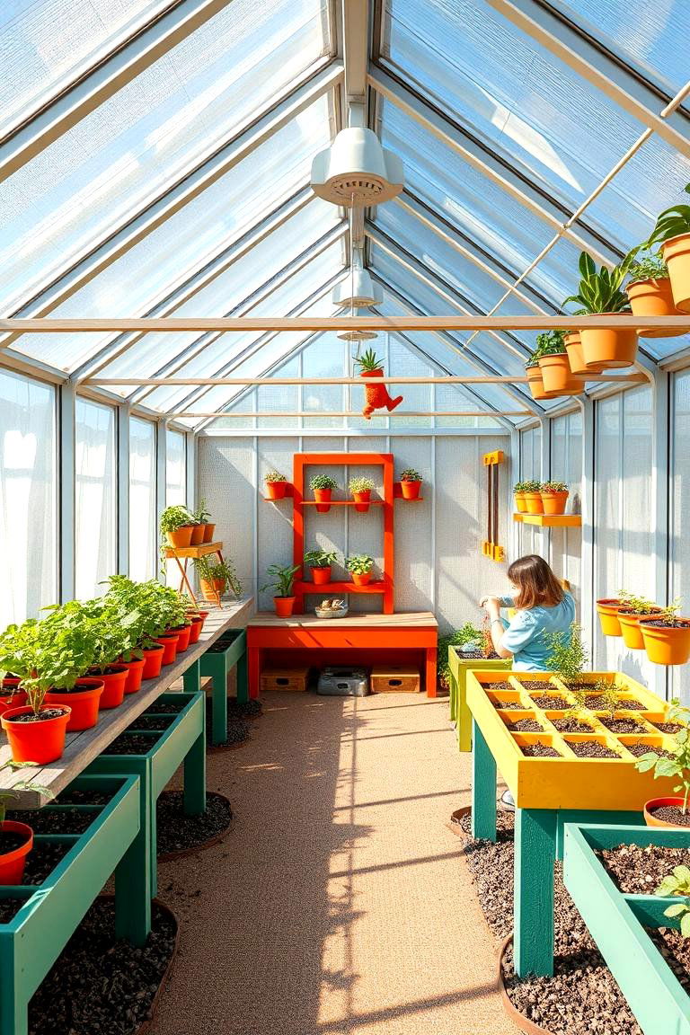 Kid Friendly Educational Greenhouse - 24 Greenhouse Room Ideas