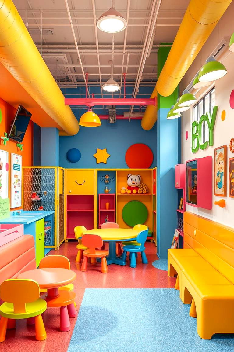 Kid Friendly Play Zone - 24 Game Room Ideas