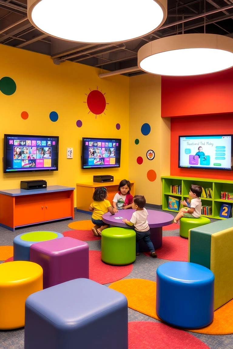 Kids Fun Media Space - 24 Media Room Ideas