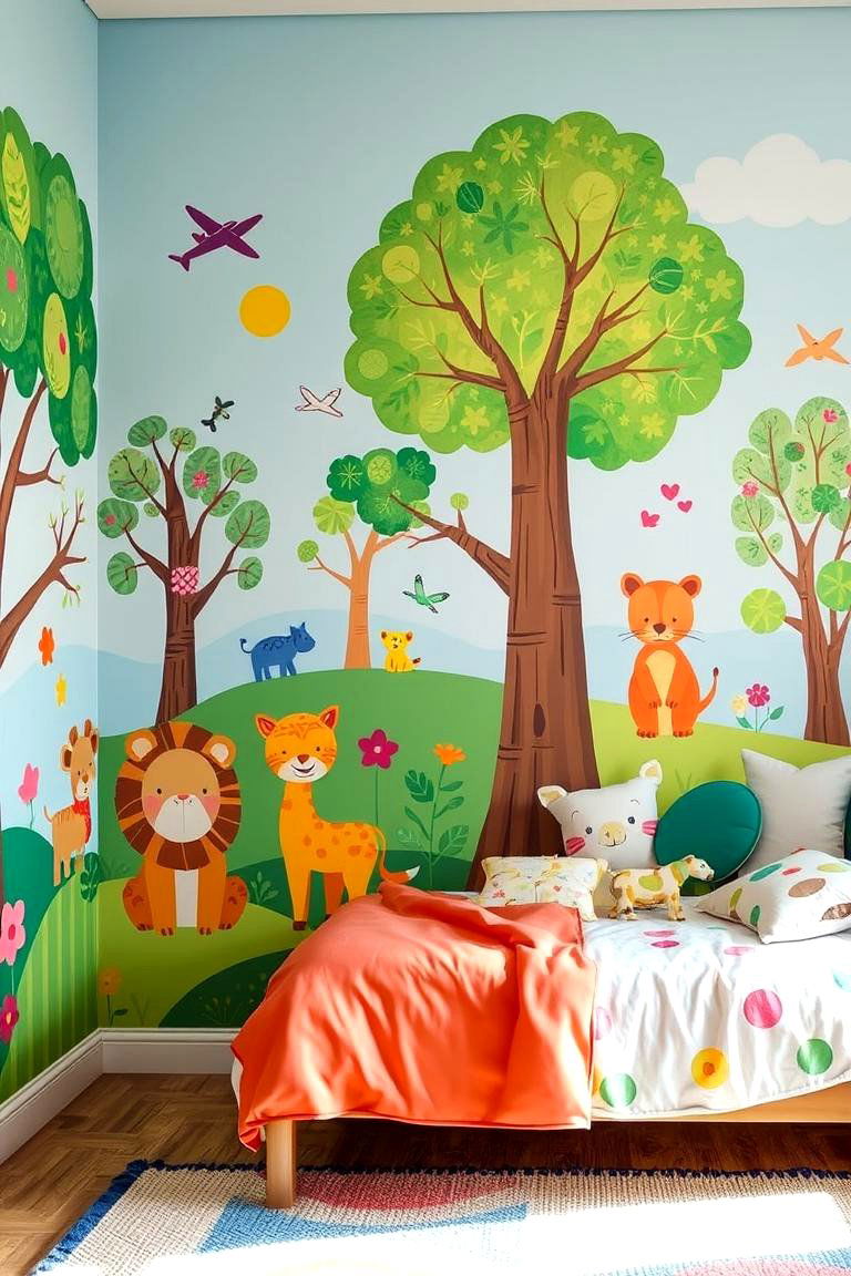 Kids Themed Mural - 24 Wall Mural Ideas