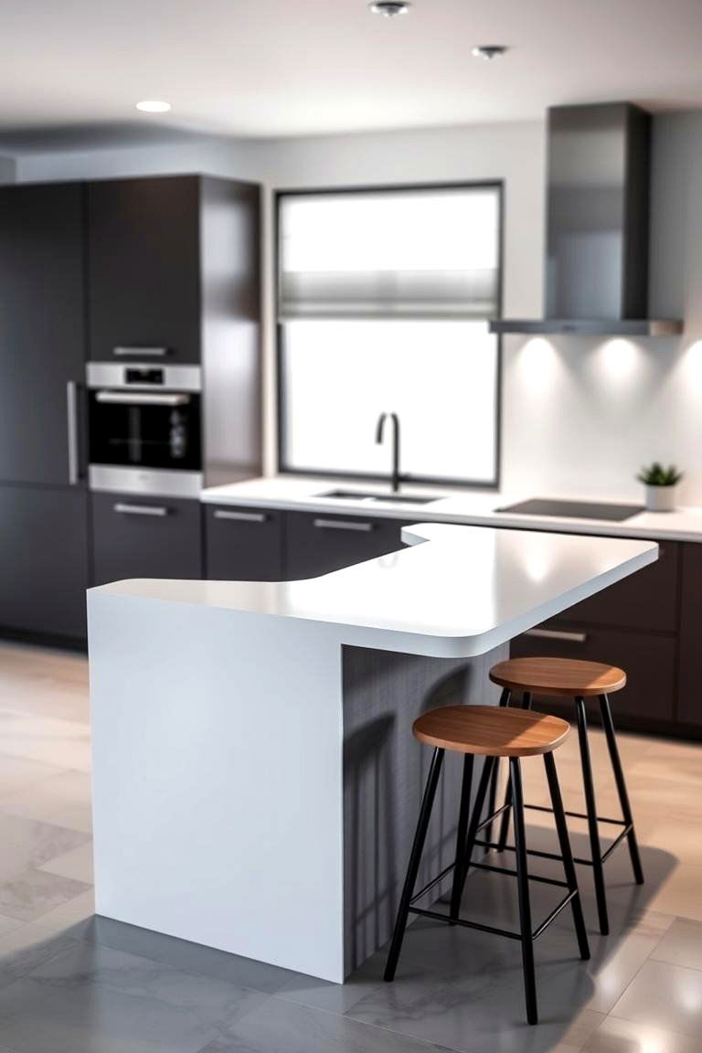 Kitchen Counter Extension Half Wall - 24 Half Wall Ideas