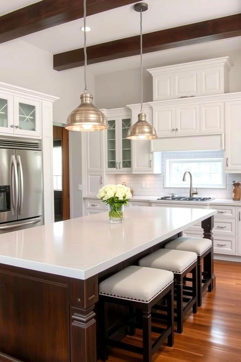 Kitchen Island with Seating - 24 Traditional Kitchen Ideas