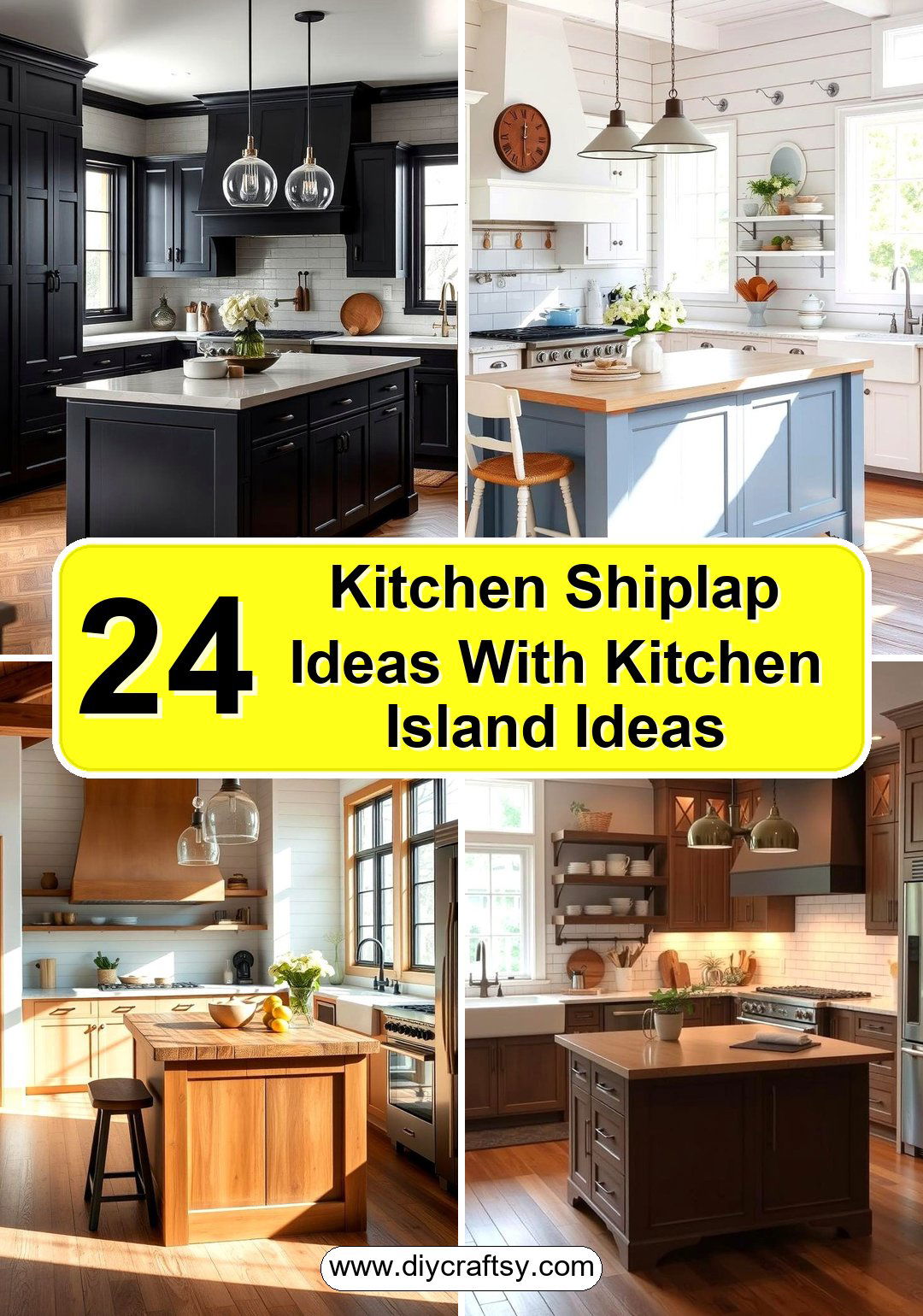 Kitchen Shiplap Ideas With Kitchen Island Ideas