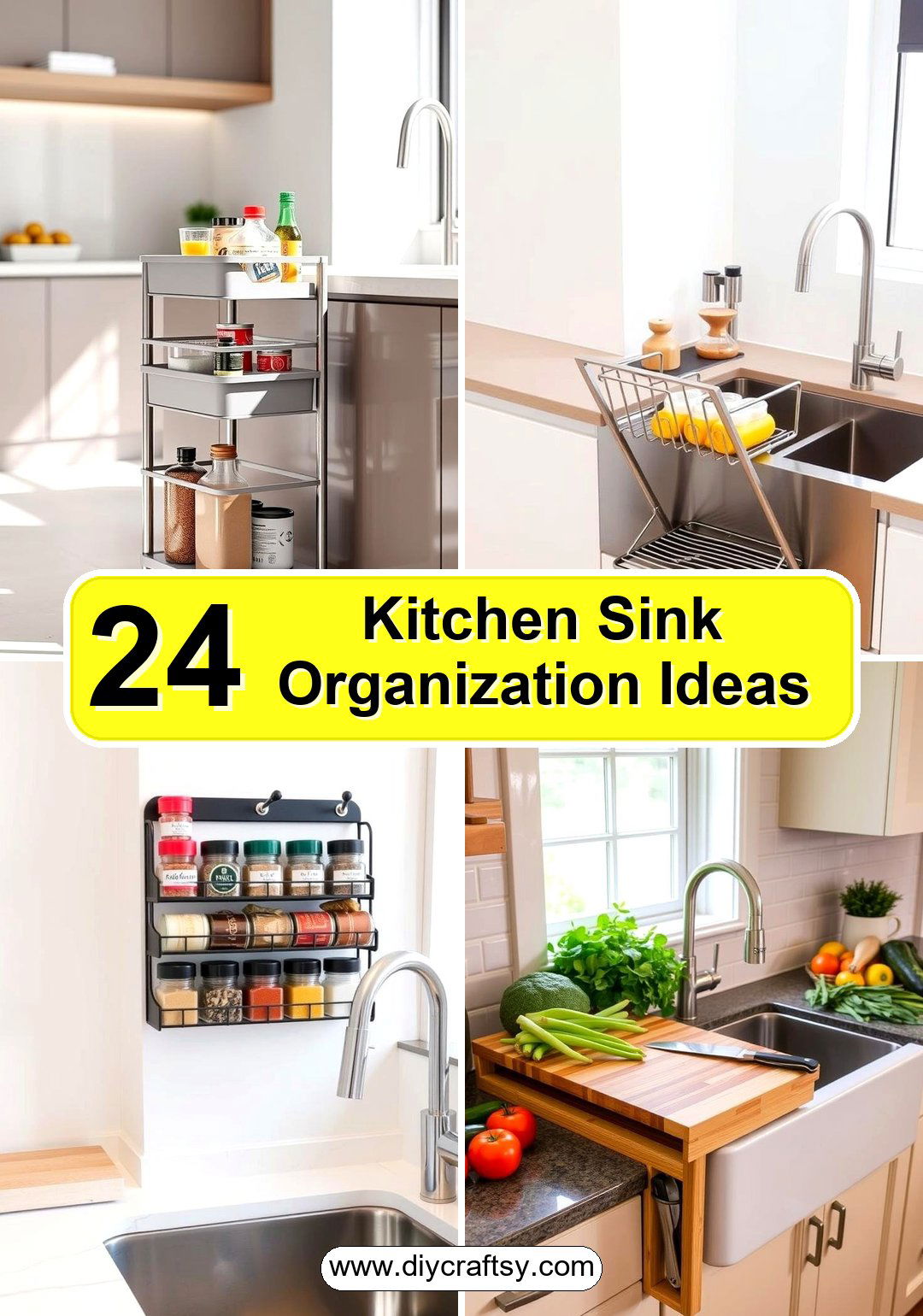 Kitchen Sink Organization Ideas
