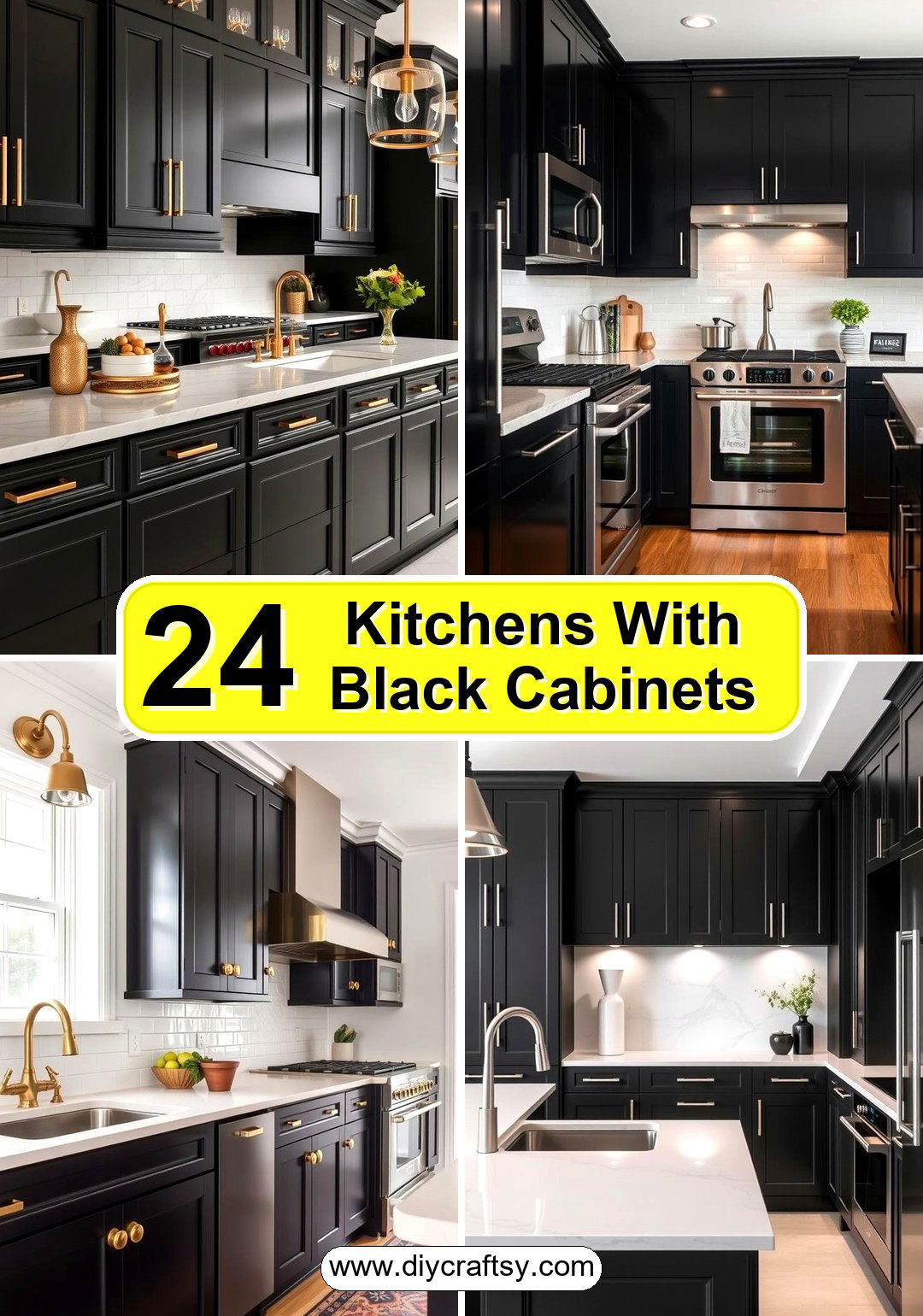 Kitchens With Black Cabinets