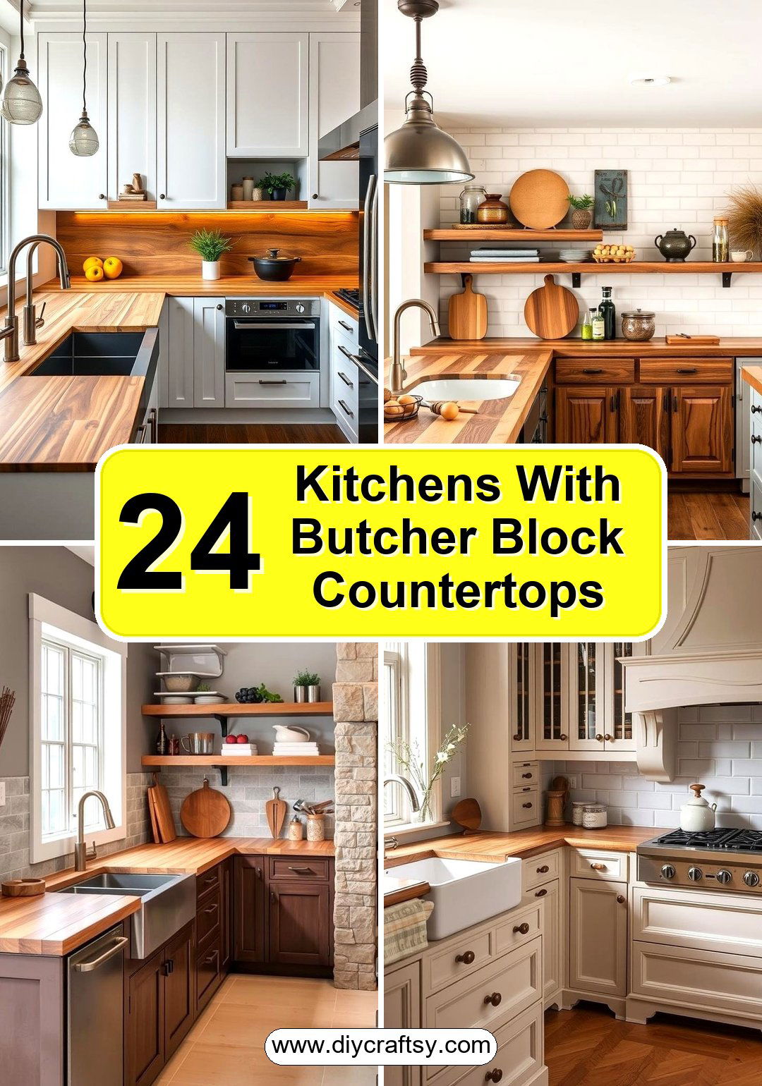 Kitchens With Butcher Block Countertops