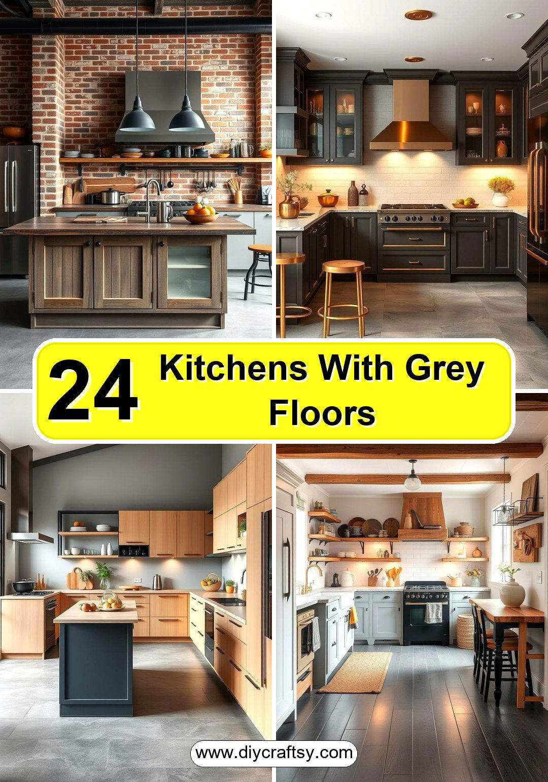 Kitchens With Grey Floors