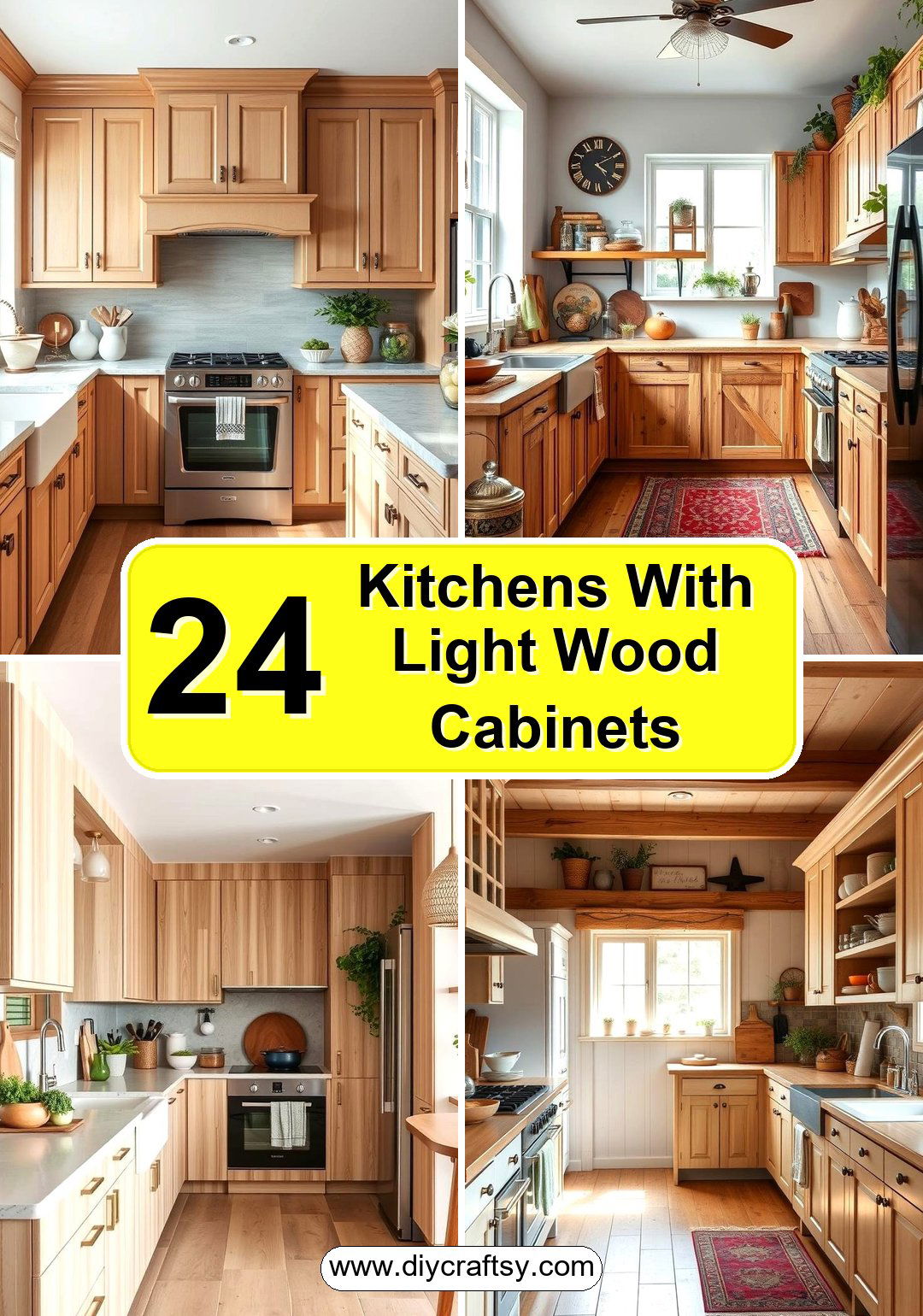 Kitchens With Light Wood Cabinets