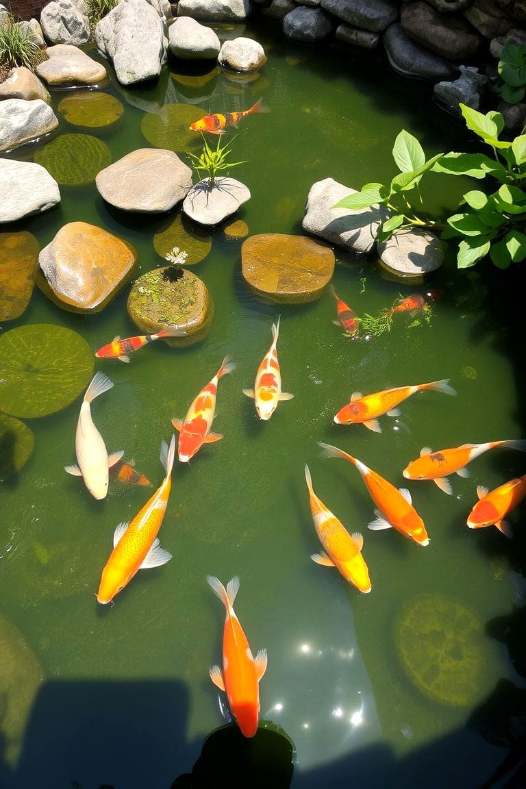 Koi Pond Serenity - 24 Water Feature Ideas