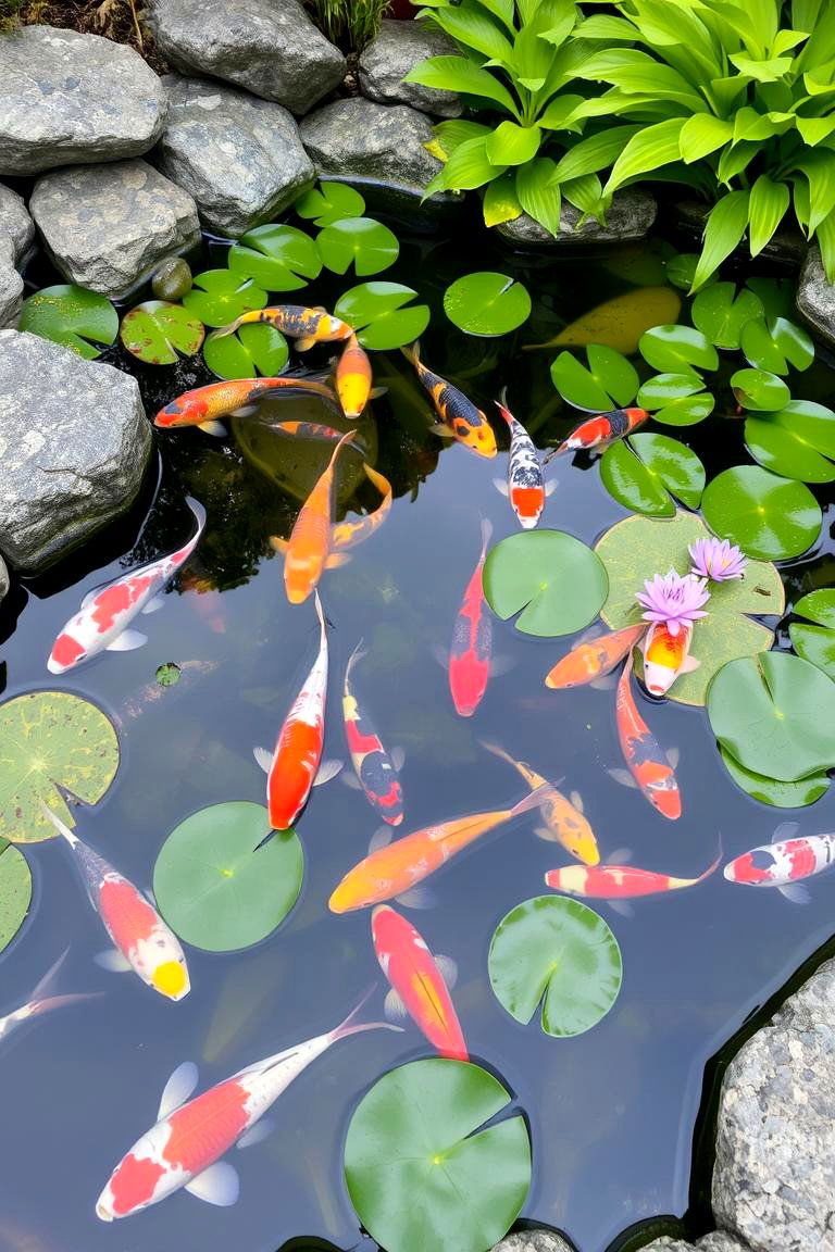 Koi Pond - 24 Backyard Pond Ideas