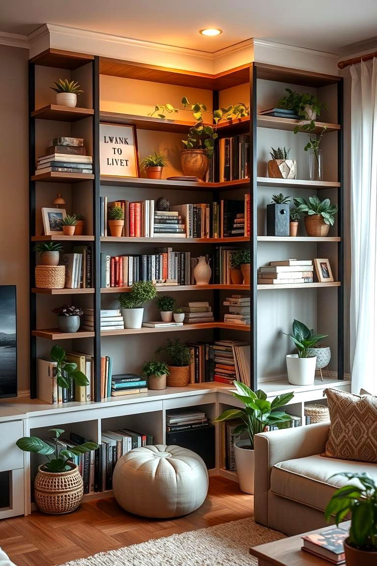 L Shaped Corner Shelf for Efficient Storage - 24 Corner Shelf Ideas