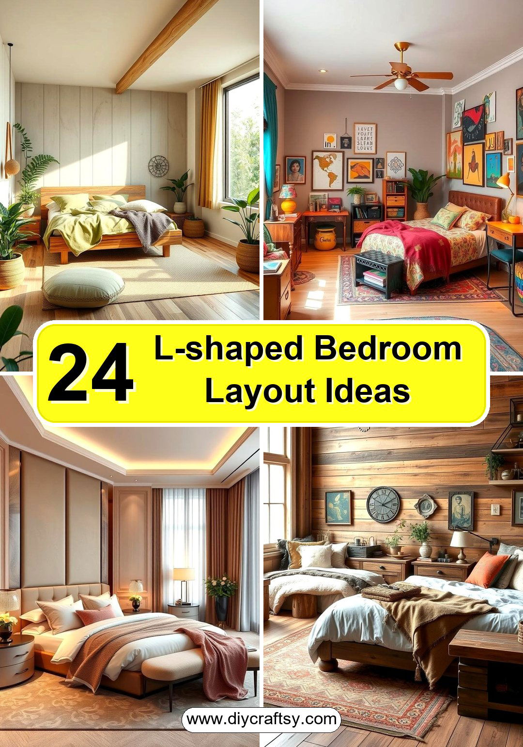 L-shaped Bedroom Layout Ideas