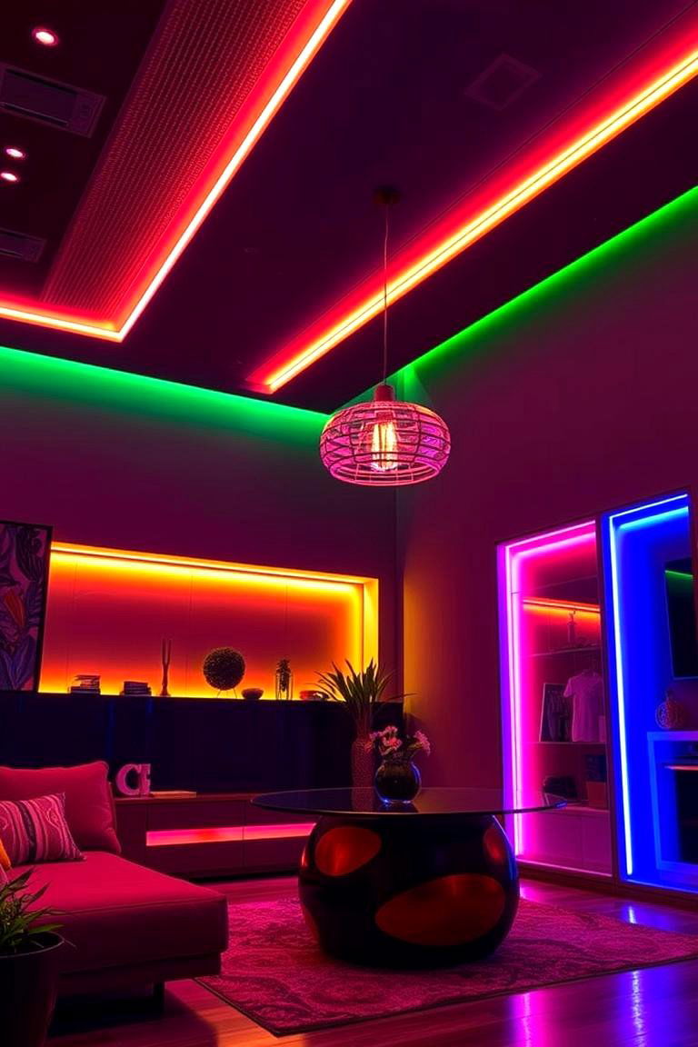 LED Accent Lighting Extravaganza - 24 Boys Gaming Bedroom Ideas