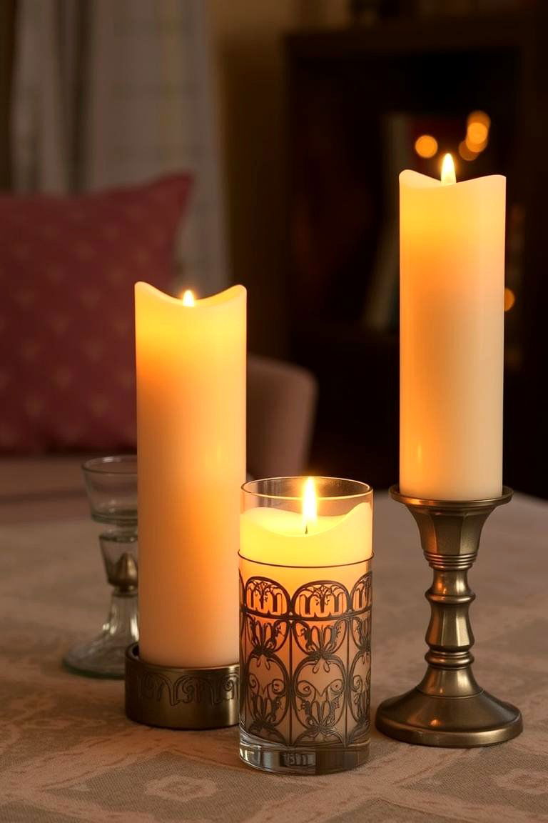 LED Candle Lights - 24 Aesthetic Room Ideas With Led Lights