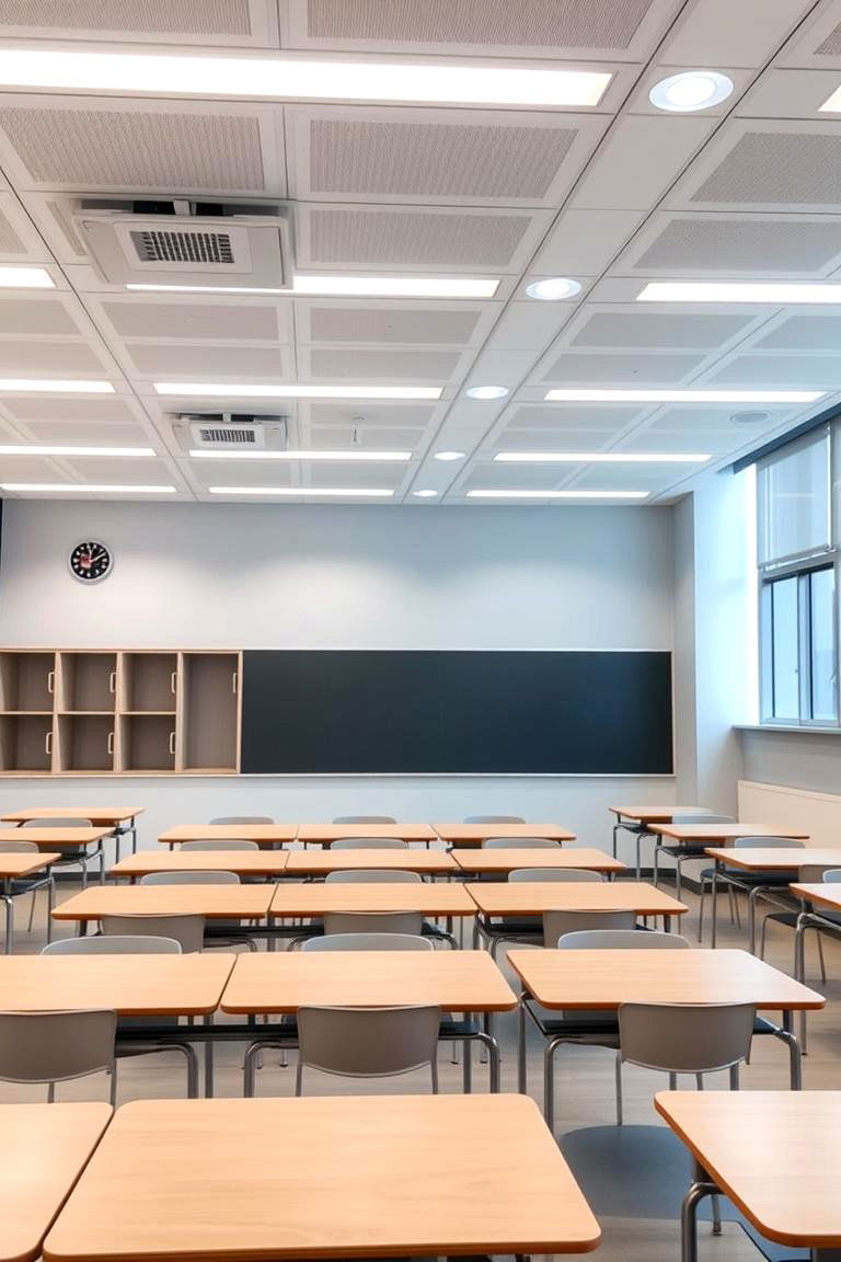 LED Energy Efficient Fixtures - 24 Classroom Lighting Ideas
