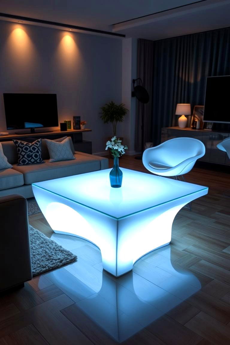 LED Glow Furniture - 24 Aesthetic Room Ideas With Led Lights