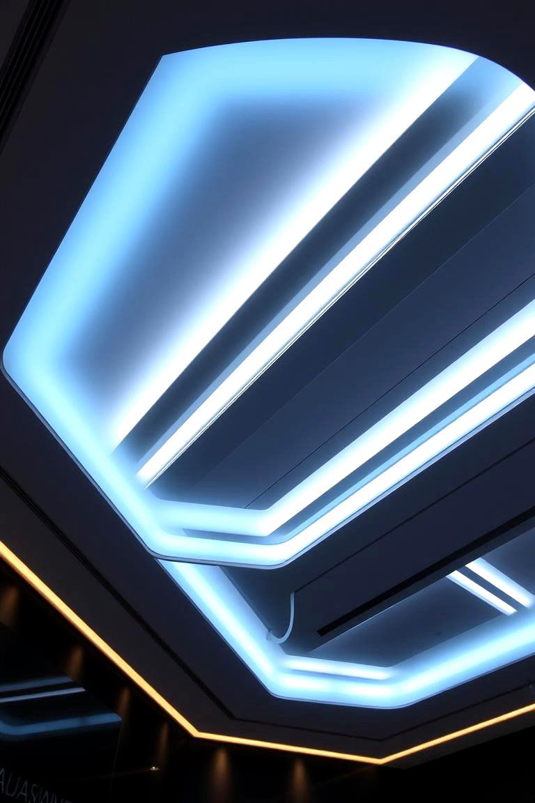 LED Illuminated Tray Ceiling - 24 tray ceiling ideas