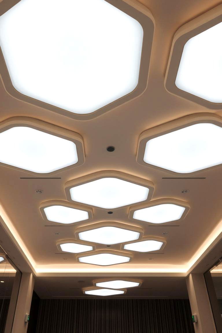 LED Integrated Lighting Elegance - 24 Drop Ceiling Lighting Ideas
