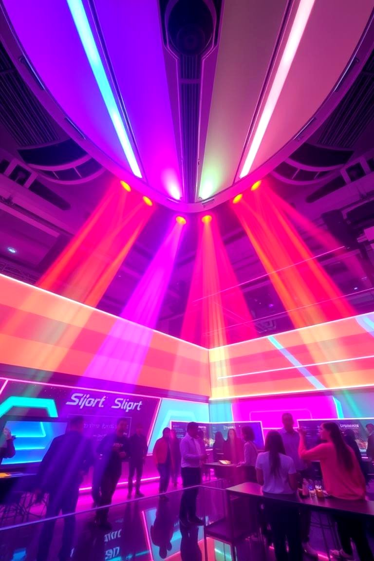 LED Lighting Spectacle - 24 Birthday Decoration Ideas
