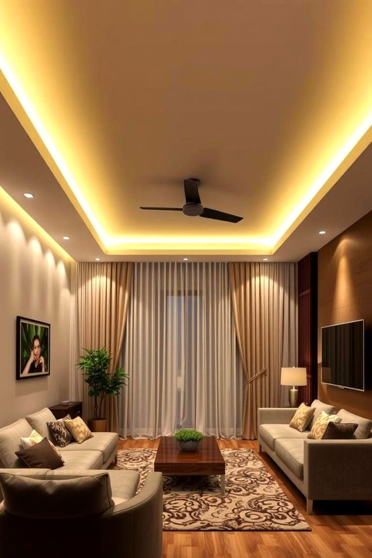 LED Lights in the Ceiling - 24 Aesthetic Room Ideas With Led Lights